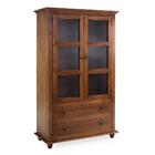 Armário Cozinha Rústico Madeira Maciça 2 Portas Shop Jm