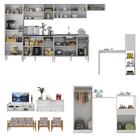 Armário Cozinha/sala Estar/quarto Bebê Kit Casa Completa 3 Am