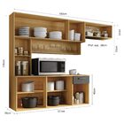 Armario Cozinha Suspensa Manu 6 Portas E 1 Gaveta