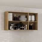 Armário Cozinha Suspenso Aéreo 3 Portas Valência Carvalho Off