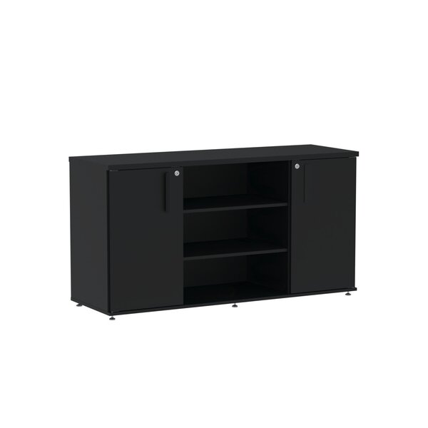Armário Credenza 02 Portas Pivotante Credc1400 Preto