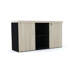 Armário Credenza 2 Portas Pandin Pe40 - Nogueira