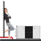 Armário Credenza 2 Portas Pivotante P25 Preto/branco