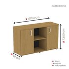Armário Credenza 2 Portas Pivotante P25 Samba