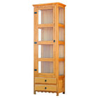 Armário Cristaleira  1 Porta 2 Gavetas Madeira Demolição