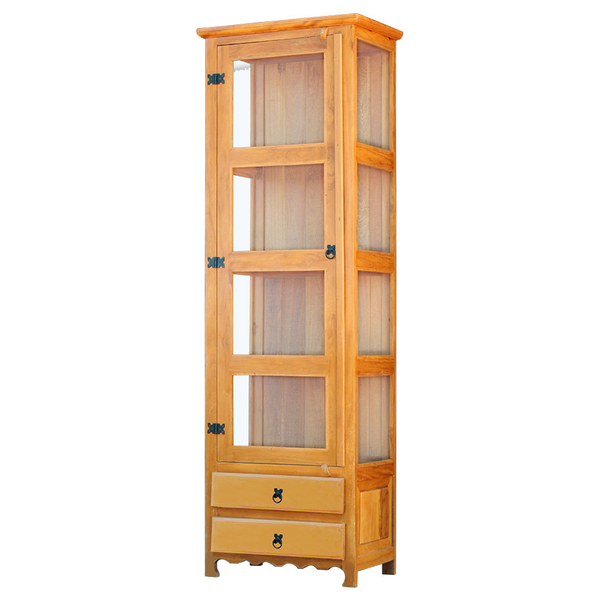 Armário Cristaleira  1 Porta 2 Gavetas Madeira Demolição