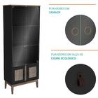 Armário Cristaleira Multiuso Com Vidro 4 Portas Mb 1005 Trama