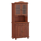 Armário Cristaleira Para Cozinha Linha Rubi Imbuia 04 Portas