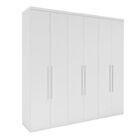 Armário Danúbio 6 Portas - Branco Acetinado