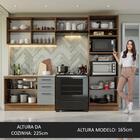 Armário De  Cozinha Completa 270cm Rustic/cinza Agata Madesa