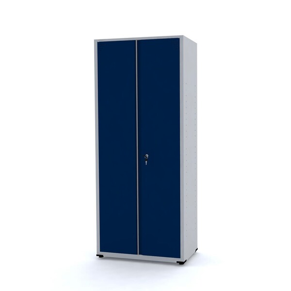 Armário De Aço 192x80x40 Pandin Ap409sl - Cinza/azul Del Rey