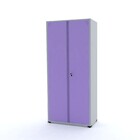 Armário De Aço 200x90x40 Pandin Ap402sl - Cinza/lilás