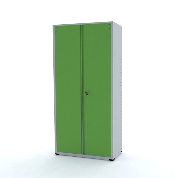 Armário De Aço 200x90x40 Pandin Ap402sl - Cinza/verde | Leroy Merlin