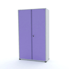 Armário De Aço 2 Portas 200x118x40 Pandin Ap403sl - Cinza/lil