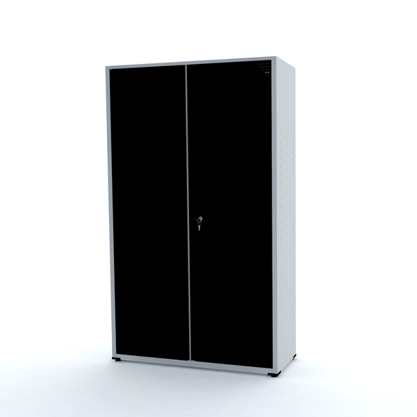 Armário De Aço 2 Portas 200x118x40 Pandin Ap403sl - Cinza/pre