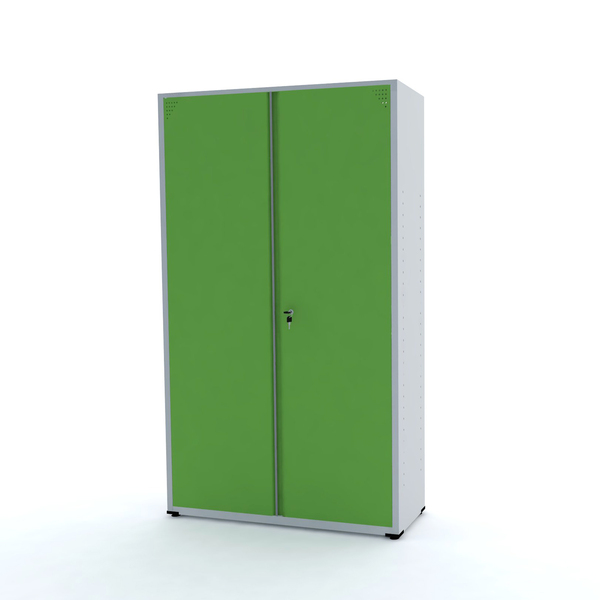 Armário De Aço 2 Portas 200x118x40 Pandin Ap403sl - Cinza/ver