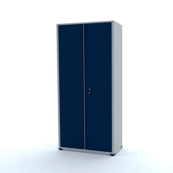 Armário De Aço 2 Portas 200x90x40 Pandin Ap402m - Cinza/azul