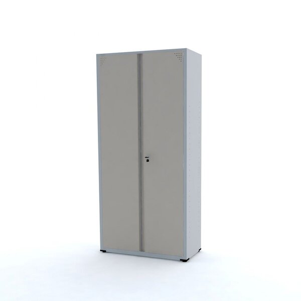 Armário De Aço 2 Portas 3 Prateleiras Ap408sl