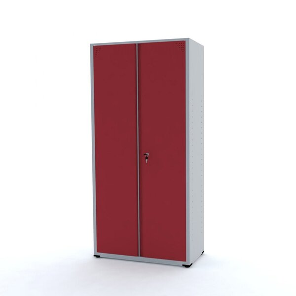 Armário De Aço 2 Portas 3 Prateleiras Com Chave Ap408sl