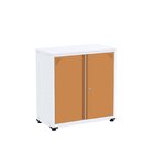 Armário De Aço 2 Portas 4 Prateleiras Com Chave Ap406sl Branc