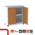 Armário De Aço 2 Portas 4 Prateleiras Com Chave Ap406sl Branc