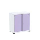 Armário De Aço 2 Portas 4 Prateleiras Com Chave Ap406sl Branc