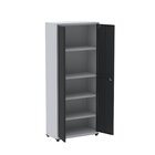 Armário De Aço 2 Portas 4 Prateleiras Com Chave Ap409sl