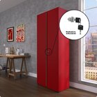 Armário De Aço 2 Portas 4 Prateleiras Com Chave Ap409sl