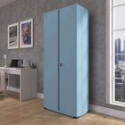 Armário De Aço 2 Portas 4 Prateleiras Com Chave Ap409sl