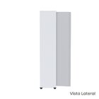 Armário De Aço 2 Portas 4 Prateleiras Com Chave Ap409sl Branc