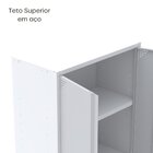 Armário De Aço 2 Portas 4 Prateleiras Com Chave Ap409sl Branc