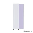 Armário De Aço 2 Portas 4 Prateleiras Com Chave Ap409sl Branc