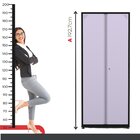 Armário De Aço 2 Portas 4 Prateleiras Com Chave Ap409sl Preto