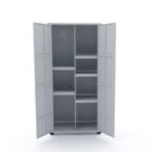 Armário De Aço 2 Portas 5 Prateleiras Ap408mu