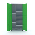 Armário De Aço Multiuso 200x90x40 Pandin Ap402mu - Cinza/verde