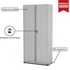 Armário De Aço Pa-80 - 1,92x0,80x0,40m - Chapa # 26 - Pandin