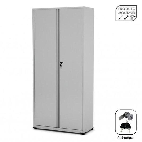 Armário De Aço Pa-80 - 1,92x0,80x0,40m - Chapa # 26 - Pandin