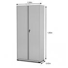 Armário De Aço Pa-80 - 1,92x0,80x0,40m - Chapa # 26 - Pandin