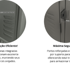 Armário De Aço Roupeiro Academia 32 Portas Locker