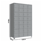 Armário De Aço Roupeiro Academia 32 Portas Locker