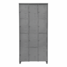 Armário De Aço Roupeiro Academia Vestiário 12 Portas Locker C