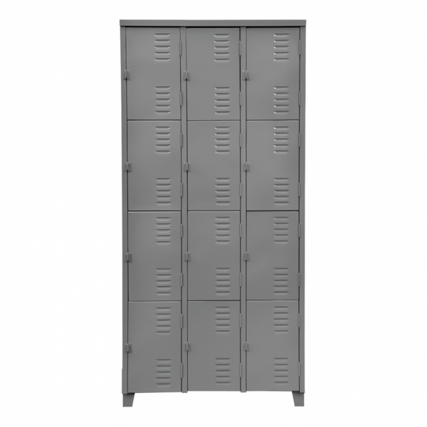 Armário De Aço Roupeiro Academia Vestiário 12 Portas Locker C