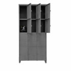 Armário De Aço Roupeiro Academia Vestiário 12 Portas Locker C