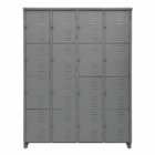 Armário De Aço Roupeiro Academia Vestiário 16 Portas Locker C