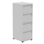 Armário De Arquivo De Aço Pandin 4 Gavetas Gavetas Cinza/bran