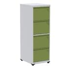 Armário De Arquivo De Aço Pandin 4 Gavetas Gavetas Cinza/lara