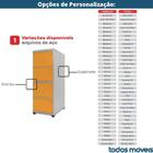 Armário De Arquivo De Aço Pandin 4 Gavetas Gavetas Cinza/preto