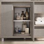 Armário De Banheiro 100cm Malbec  Barrique/argento