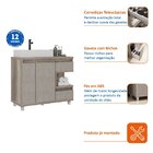 Armário De Banheiro 100cm Malbec  Barrique/argento