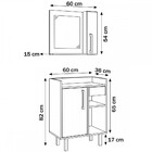 Armário De Banheiro 2 Portas 1 Gaveta Com Espelho Preto Cnj10